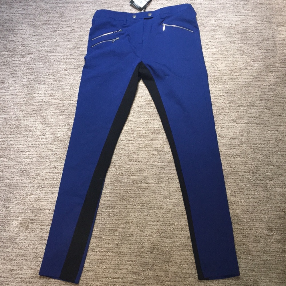Navy blue and black The Barbour pants, size 6 us